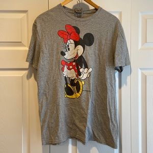 Disney Minnie Mouse vintage graphic gray tshirt size L